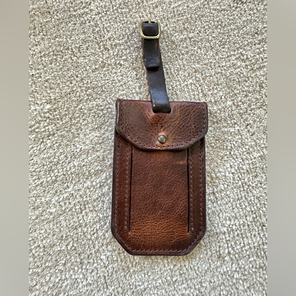 Vintage Brown Leather Duffel Bag - Picture 9 of 10